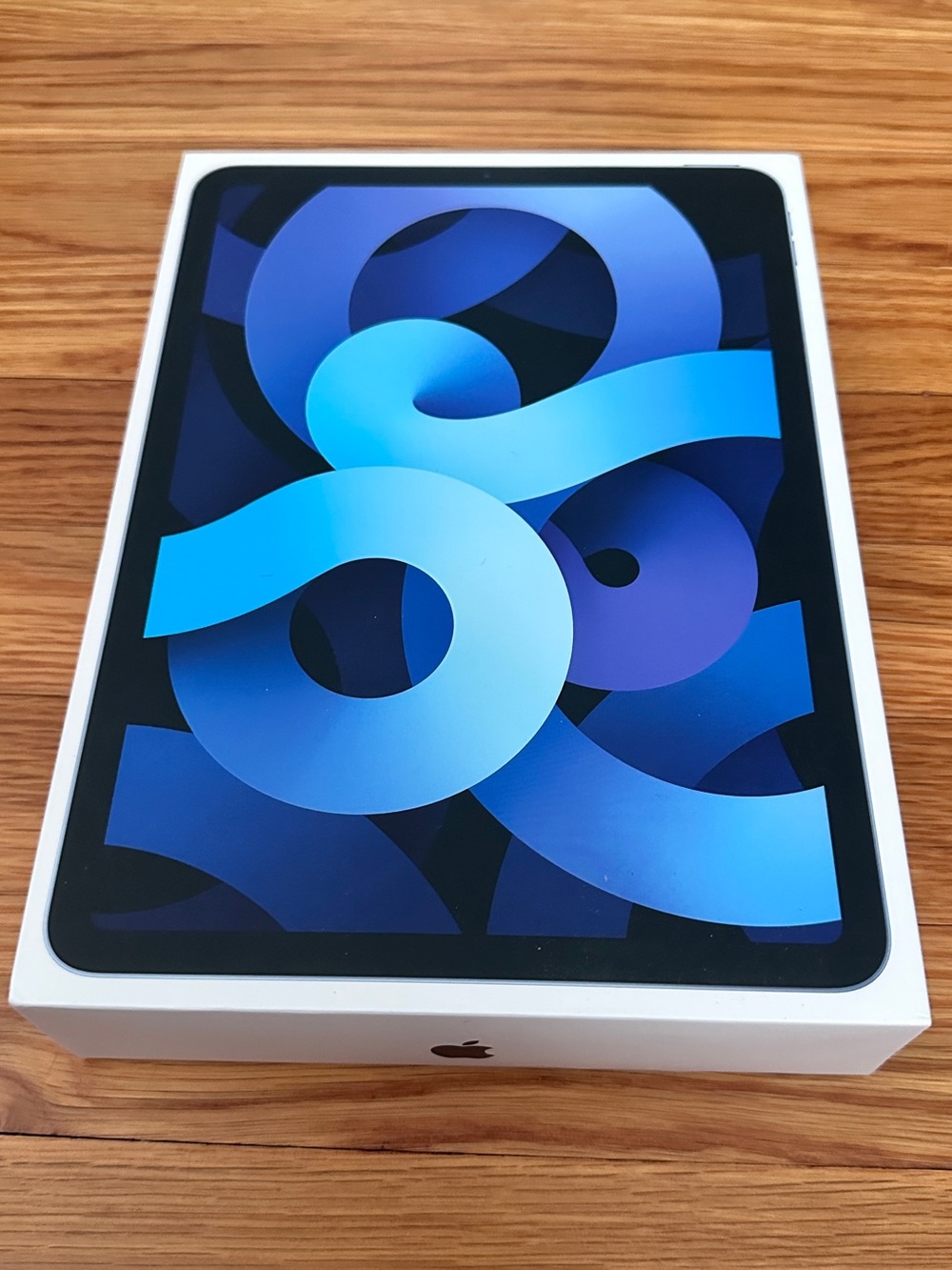Empty box Apple iPad Air in Sky Blue